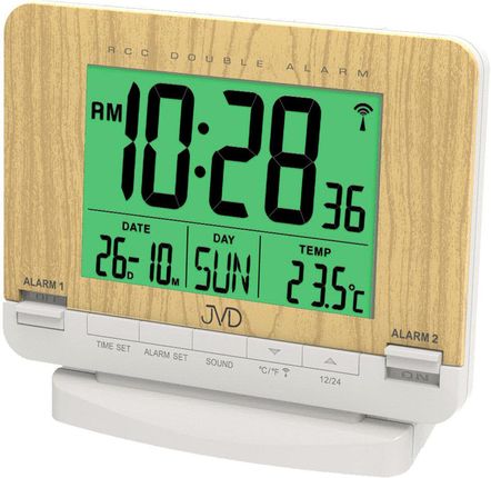 Jvd Budzik Termometr Dcf77 Dwa Alarmy Rb9242.1