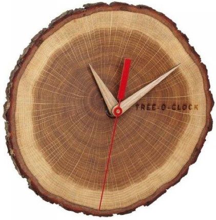 Tfa Zegar Ścienny 60.3046 Tree O Clock Wskazówkowy Wykonany Ręcznie Z Drewna Dębowego 18 Cm (9816031235)