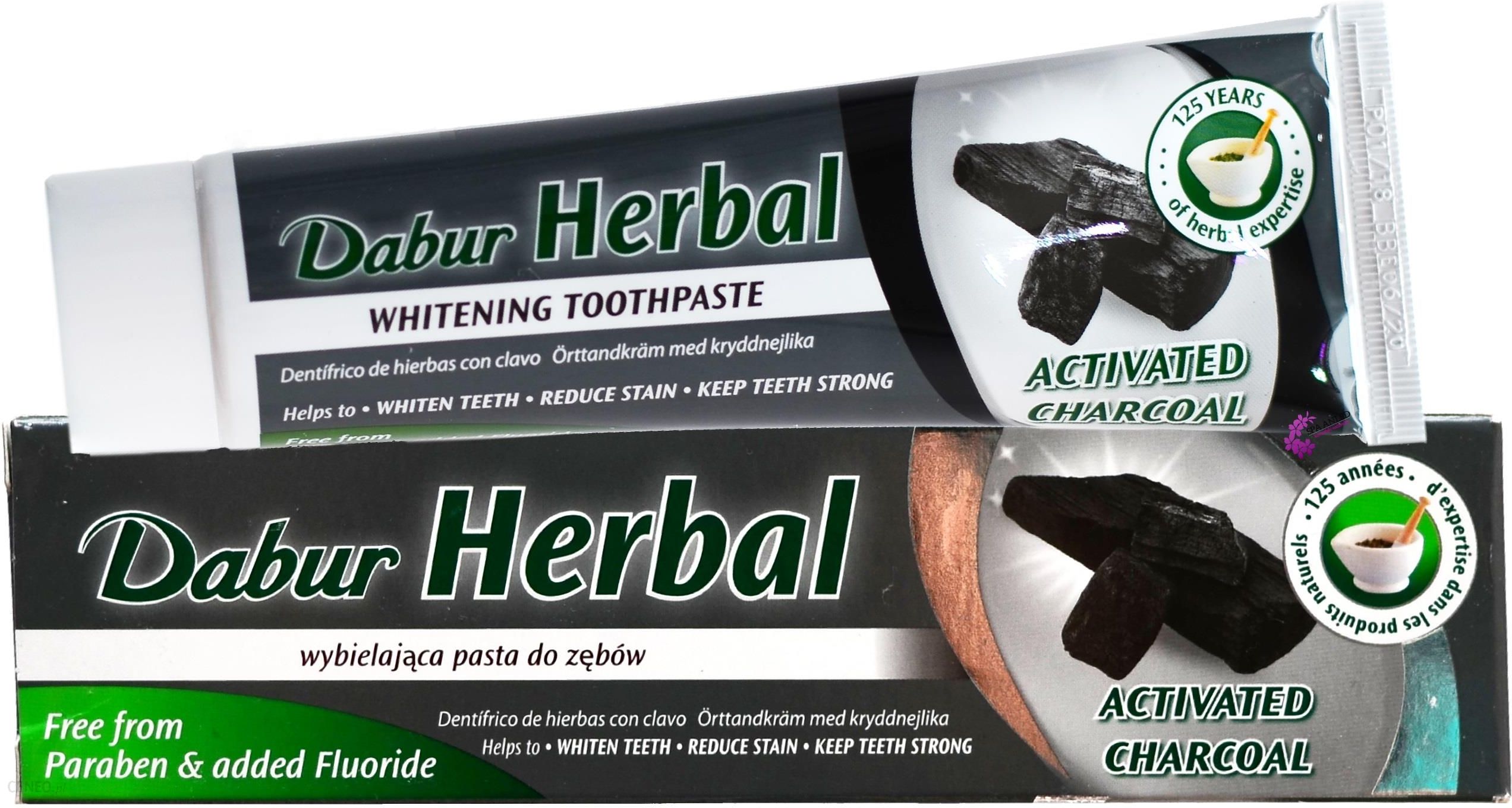  Dabur International Dabur Herbal Ziołowa Pasta Do Zębów Z Węglem Aktywnym Wybielająca 100Ml (Bez Fluoru I Parabenu)