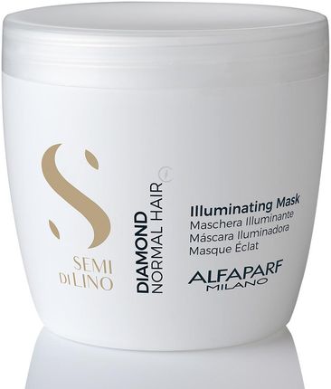 Alfaparf Semi Di Lino Diamond Illuminating Mask 500 Ml   - Maska Rozświetlająca