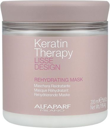Alfaparf Lisse Design Keratin Therapy Rehydrating Mask 200Ml - Maska Nawilżająca