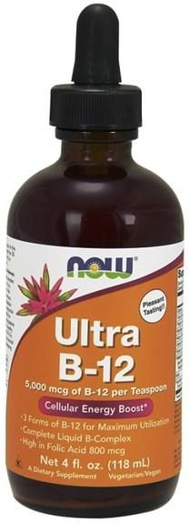 NOW FOODS Ultra B-12 118ml - Opinie I Ceny Na Ceneo.pl