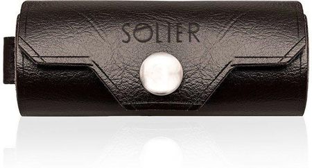 Skórzane etui na klucze SOLIER SA11 ciemnobrązowe - Brązowy