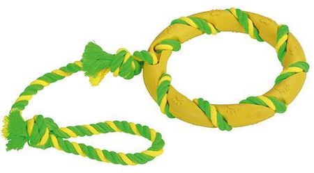 Kerbl Ring na sznurku zielono-żółty 47cm
