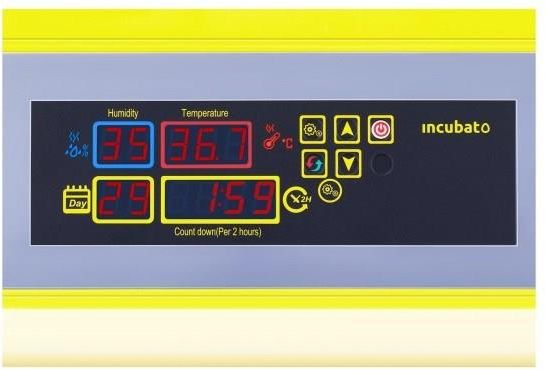 Incubato Inkubator klujnik wylęgarka Do Jaj 80 W 48 Jaj Owoskop In-48Ddi