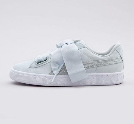 Puma basket cheap heart canvas wn's