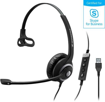Sennheiser SC 230 USB MS II Zestaw przewodowy na jedno ucho do Skype for Business (506482)