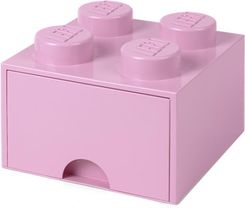 Zdjęcie LEGO Pojemnik Z Szufladą Brick 4 Jasnoróżowy 40051738 - Nysa