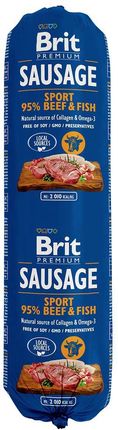 Brit Premium Sausage Beef Fish Sport 6X800G