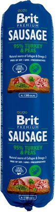 Brit Premium Sausage Turkey&Peas 800G