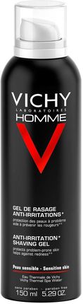 Vichy Homme Żel-Krem do golenia dla skóry suchej i wrażliwej 150ml