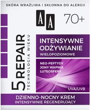 Zdjęcie Krem AA Technologia Wieku 5Repair 70+ Intensywne odżywianie na dzień i noc 50ml - Olecko