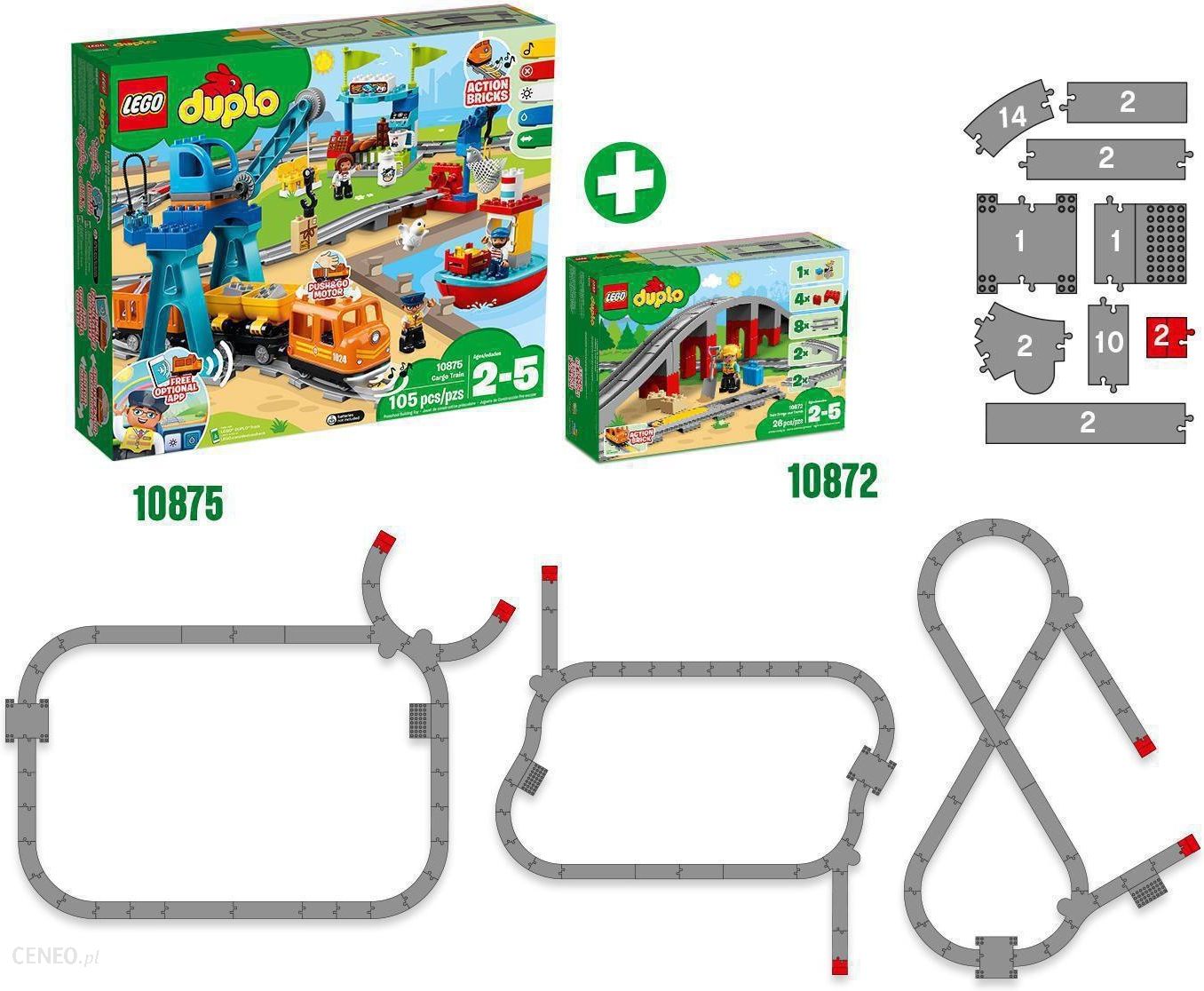 LEGO DUPLO 10872 Tory kolejowe i wiadukt 