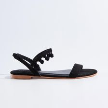 Mohito - Sandały z pomponami - Czarny - zdjęcie 1