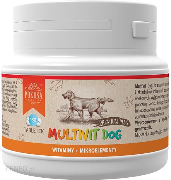  Pokusa PremiumPlus MultiVit Dog Witaminy dla psa 180 tabletek