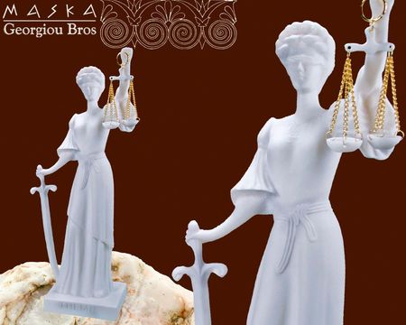 Maska Figura Temida Alabaster Grecki (3950424)