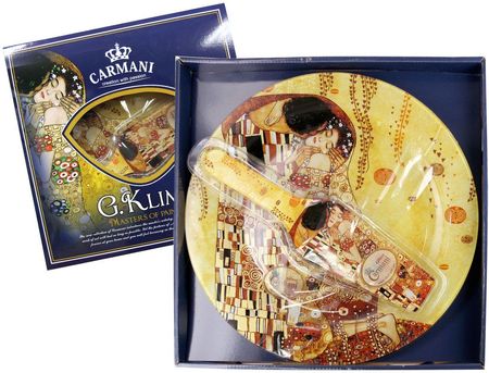 Carmani Talerz Deserowy Z Łopatką Dec:G.Klimt The Kiss Śr.30Cm Box (1981221)