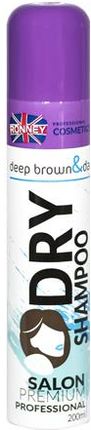 RONNEY Dry Shampoo deep brown&dark Suchy szampon do włosów brązowych i ciemnych 200ml