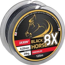 Zdjęcie Jaxon PLECIONKA BLACK HORSE 8X PREMIUM 0,18mm 125m Ciemnografitowy (zjbhp018g) - Barwice