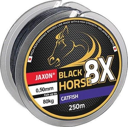 Jaxon PLECIONKA BLACK HORSE 8X CATFISH 0,36mm 250m Ciemnografitowy (zjbhc036b)