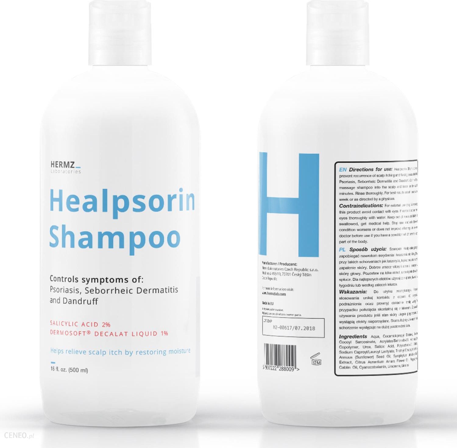Healpsorin szampon do pielęgnacji skóry głowy ze zmianami łuszczycowymi 500ml