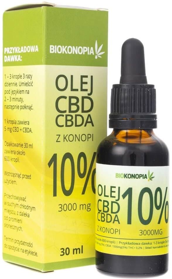 Preparat Medycyny Naturalnej Biokonopia Olejek Z Konopi 5 Cbdcbda 3000 Mg 30ml Opinie I Ceny 7111