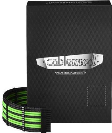CableMod PRO C-Series Kit AXI,HXI black/green - ModMesh (CMPCSIFKITNKKLGR)