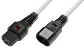 Assmann Przedłużacz kabla zasilającego IEC C14/IEC C13 M/Ż 3m Biały (IECPC1076)