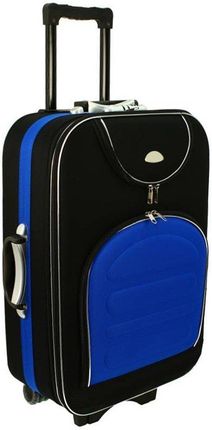 Mała kabinowa walizka PELLUCCI 801 S - Czarno Niebieska - czarny / niebieski