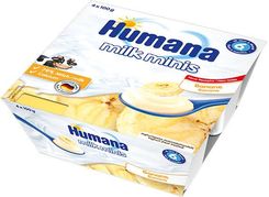 Humana Milk Minis Deserek Jogurtowy Bananowy 6M+ 4X100G - Deserki dla dzieci