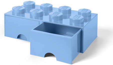 LEGO Pojemnik Z Szufladkami Brick 8 Jasnoniebieski 40061736