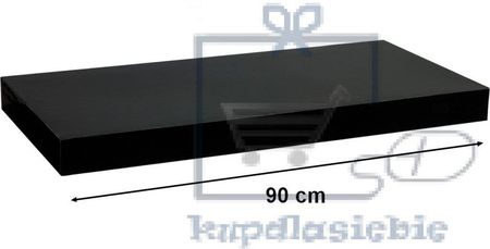 Stilista Półka Volato czarna z połyskiem 90 cm m31067