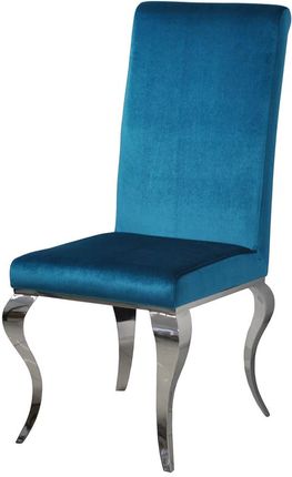 BellaCasa.co Krzesło glamour Premier Dark Blue niebieskie