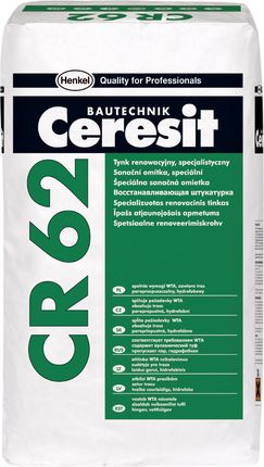 CERESIT CR 62 Tynk renowacyjny, specjalistyczny. 20kg