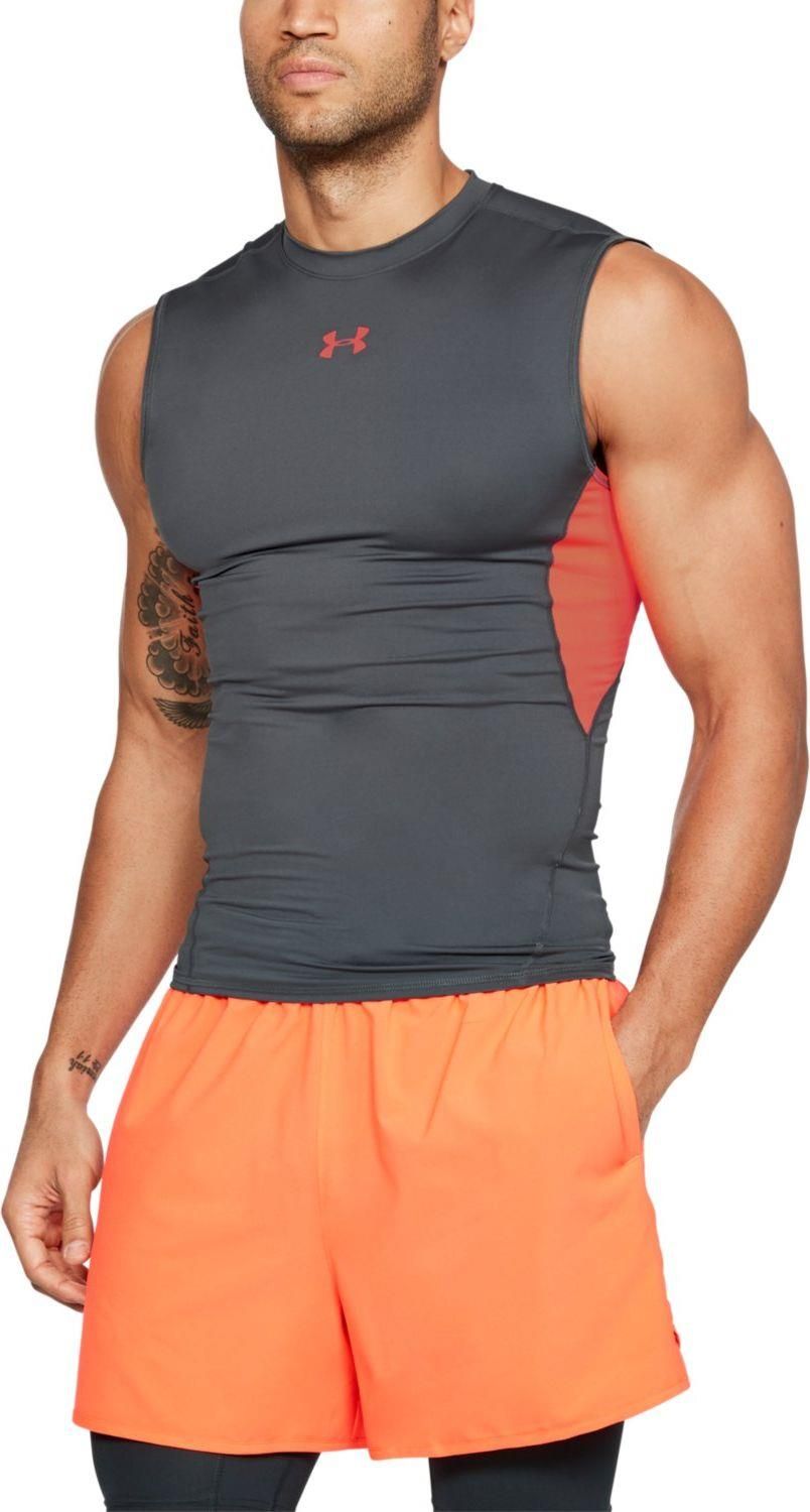 Under Armour Koszulka męska HeatGear Sleeveless Compression szara r. XL