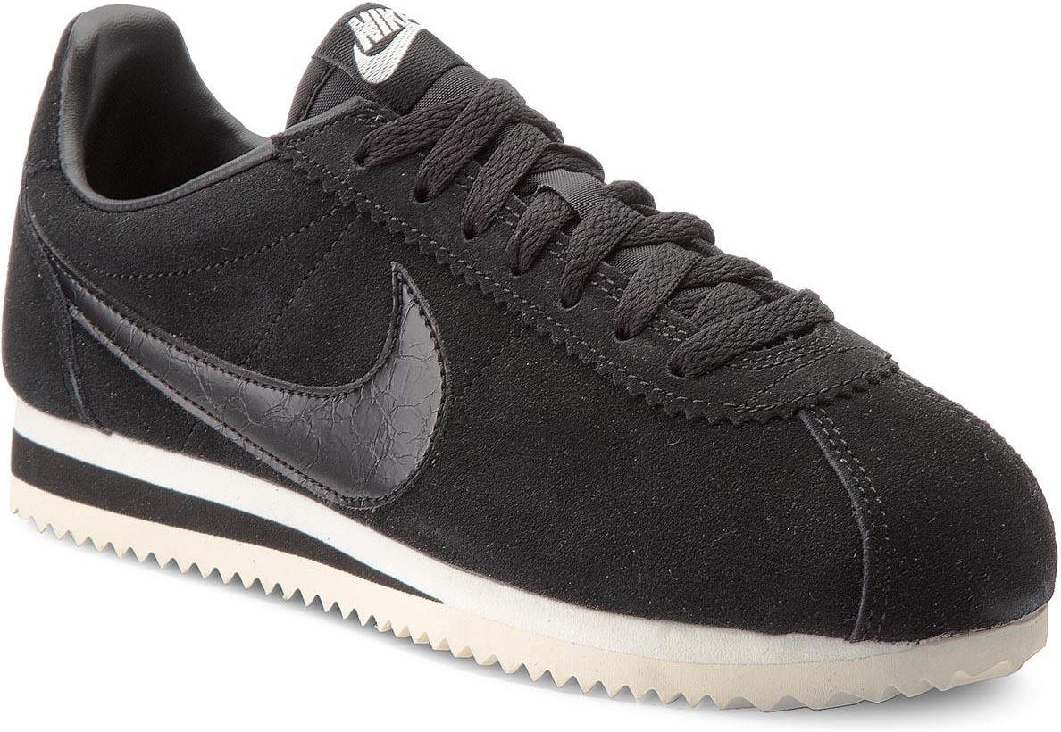 nike cortez all black suede