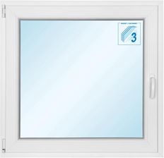 Zdjęcie Okno Pcv Rozwierno-Uchylne 865x835mm Białe Lewe - Śrem