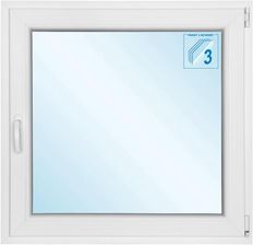 Zdjęcie Okno Pcv Rozwierno-Uchylne 865x835mm Białe Prawe - Śrem