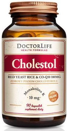 Doctor Life Cholestol ryż fermentowany przez czerwone drożdże koenzym Q10 180mg 90 kaps