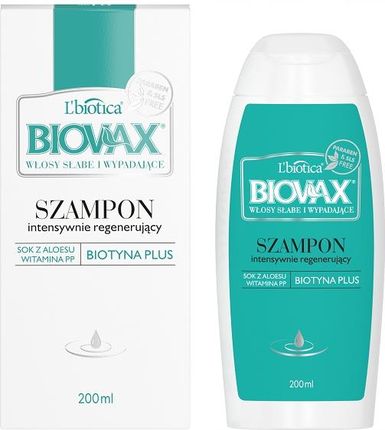 Biovax Włosy słabe i wypadające regenerujący szampon 200 ml