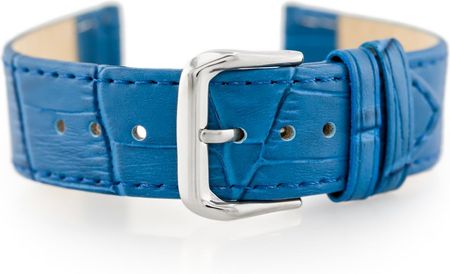 Tayma Pasek skórzany do zegarka W41 - niebieski - 18mm (TAYMA10091)