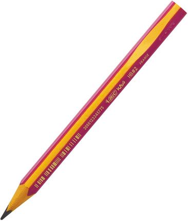 Ołówek Trójkątny Jumbo Bic Beginners Do Nauki Róż