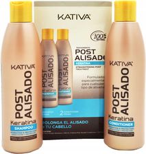 Kativa do włosów po zabiegu keratynowego prostowania szampon 250ml + odżywka 250ml - Zestawy dla kobiet