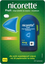 Nicorette Fruit 4 mg 20 tabl - Rzuć palenie