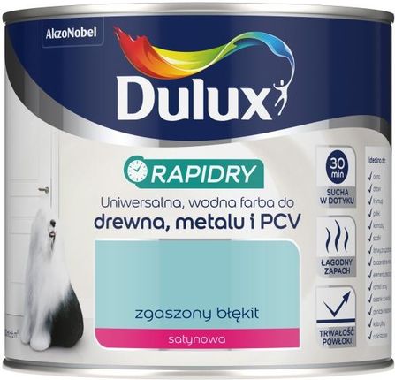Dulux Emalia Akrylowa Rapidry Zgaszony Błękit 0,4L