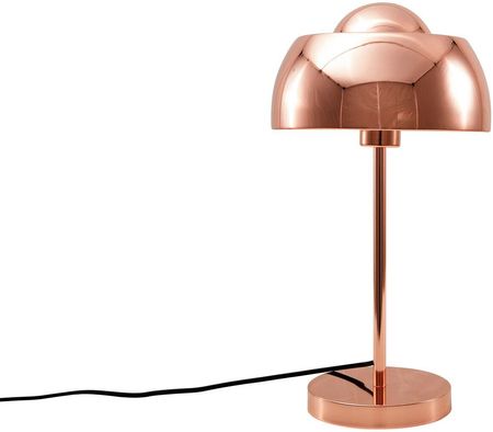 Beliani Nowoczesna lampa stołowa biurkowa metalowa miedziana Senette