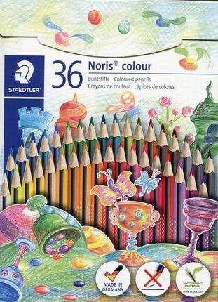 Staedtler Kredki Noris Colour Wopex Trójkątne 36 Kolorów