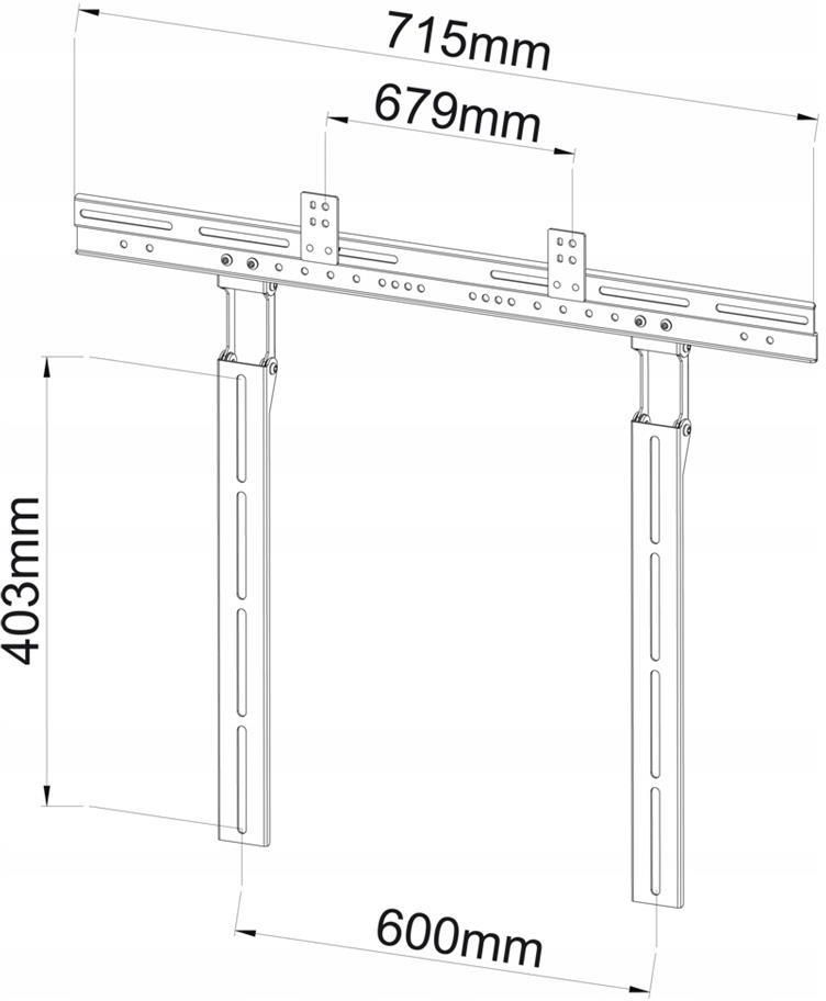 ART Uchwyt do głośników soundbar Czarny G03 - zdjęcie 6 ART Uchwyt do głośników soundbar Czarny G03