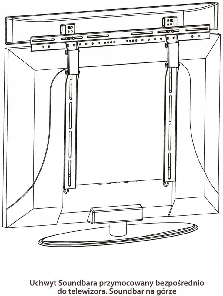 ART Uchwyt do głośników soundbar Czarny G03