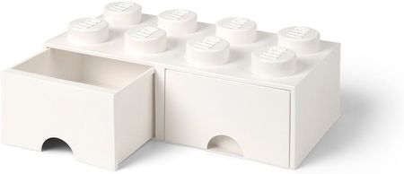 Room Copenhagen LEGO Biały Pojemnik Z 2 Szufladami